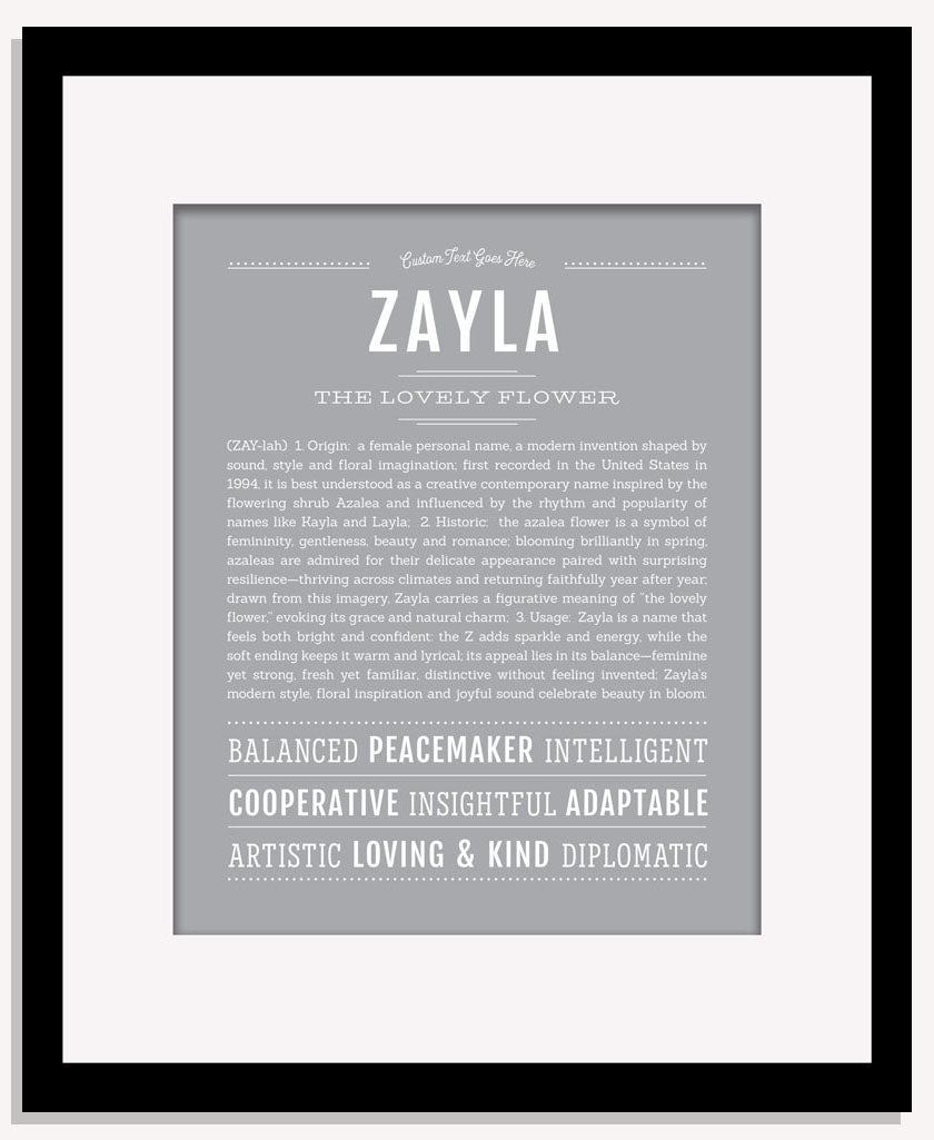 Zayla | Name Art Print