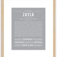 Zayla | Name Art Print