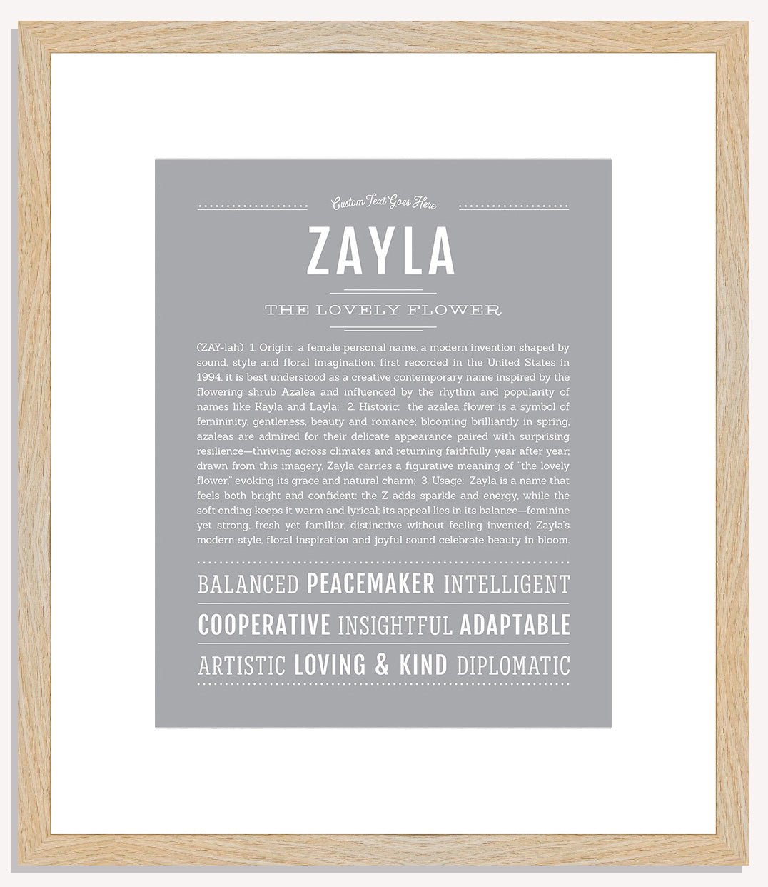 Zayla | Name Art Print