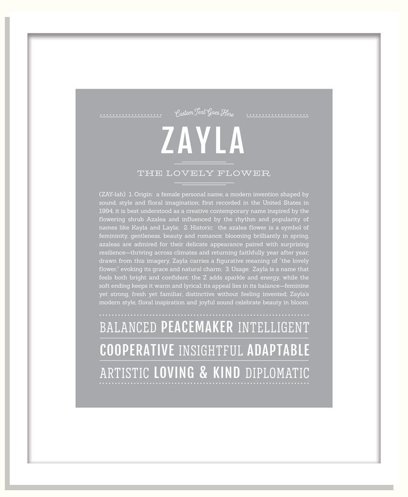 Zayla | Name Art Print