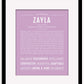 Zayla | Name Art Print