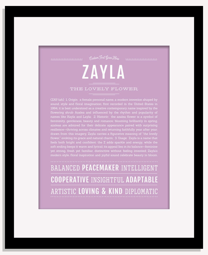 Zayla | Name Art Print