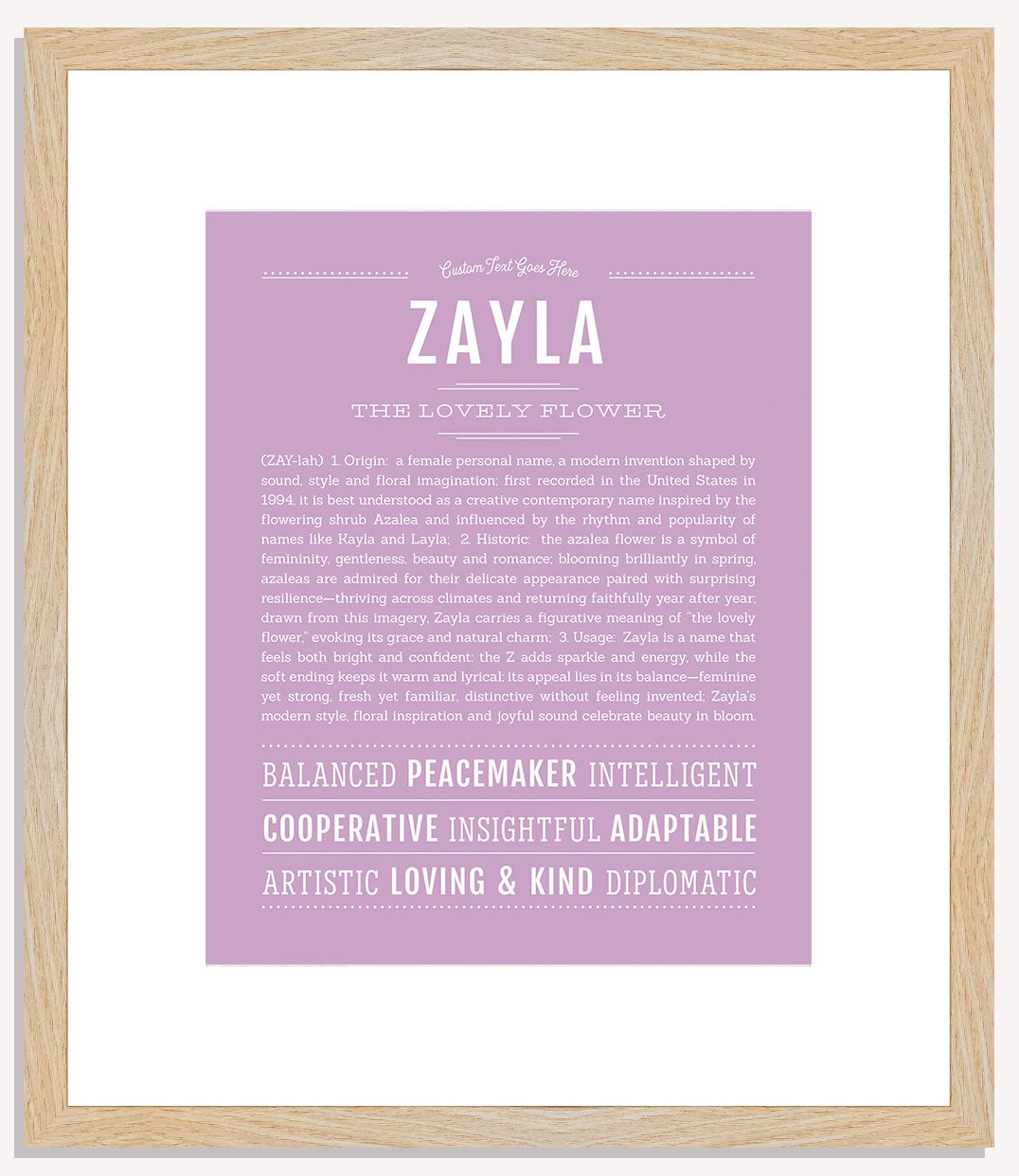 Zayla | Name Art Print