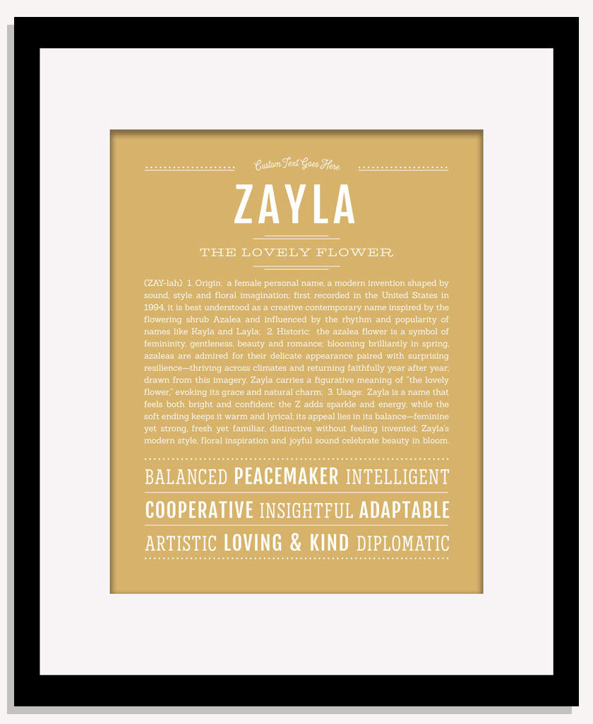 Zayla | Name Art Print