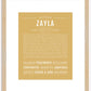 Zayla | Name Art Print