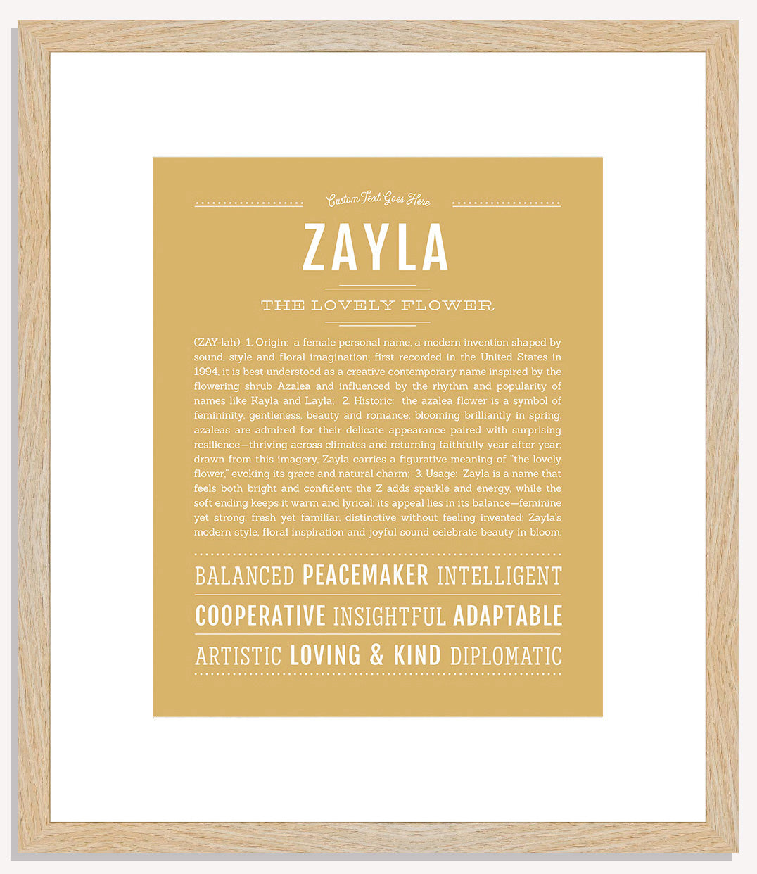 Zayla | Name Art Print
