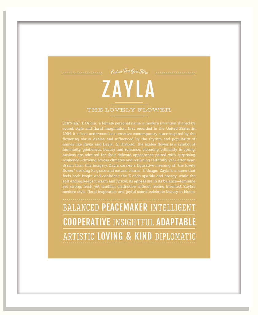 Zayla | Name Art Print