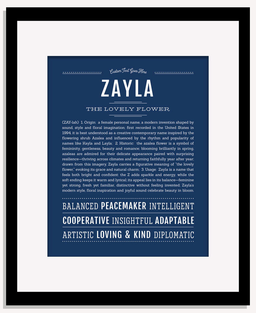 Zayla | Name Art Print