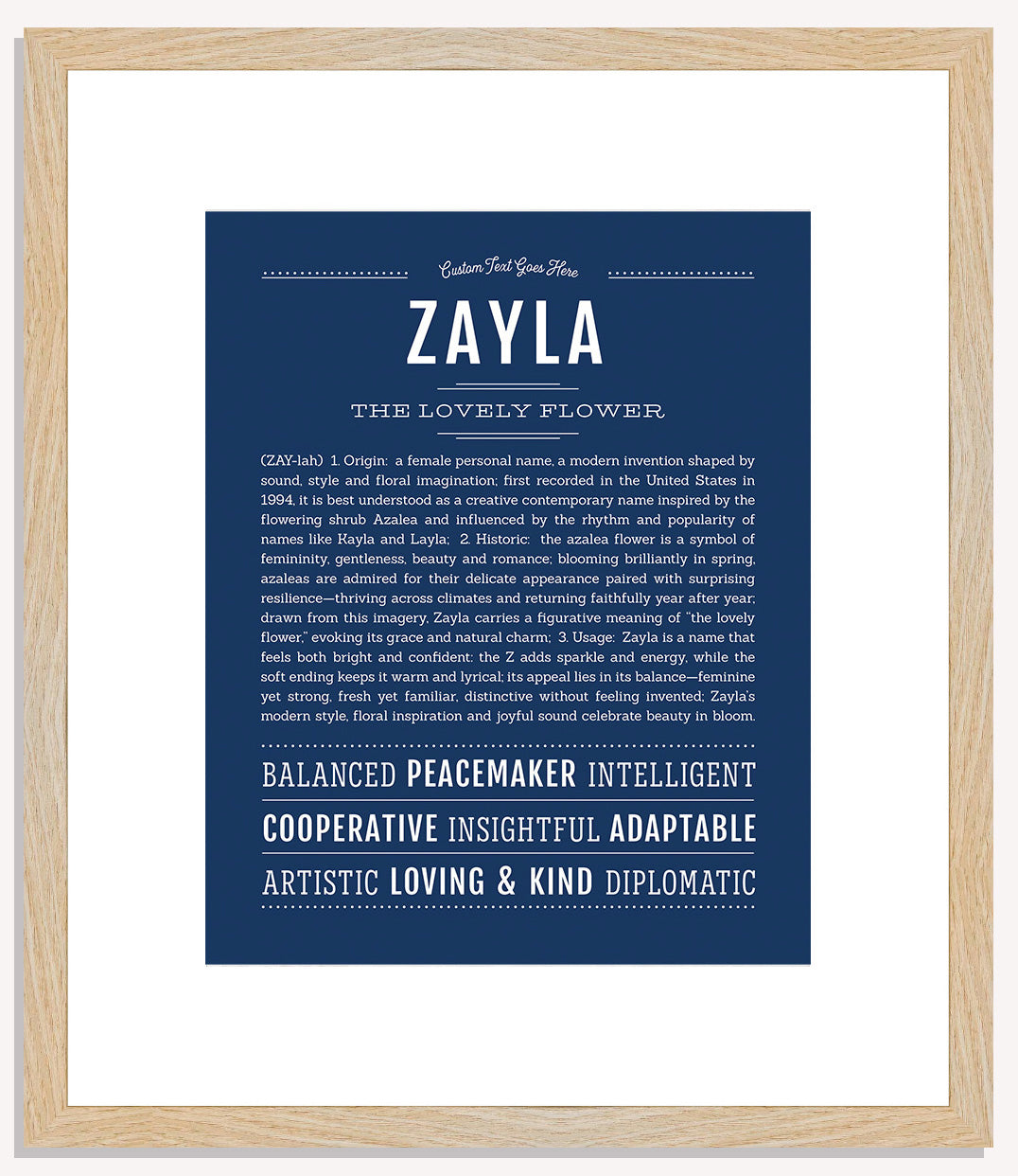 Zayla | Name Art Print