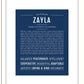 Zayla | Name Art Print