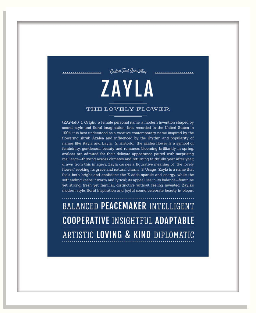 Zayla | Name Art Print