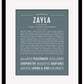 Zayla | Name Art Print
