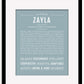 Zayla | Name Art Print