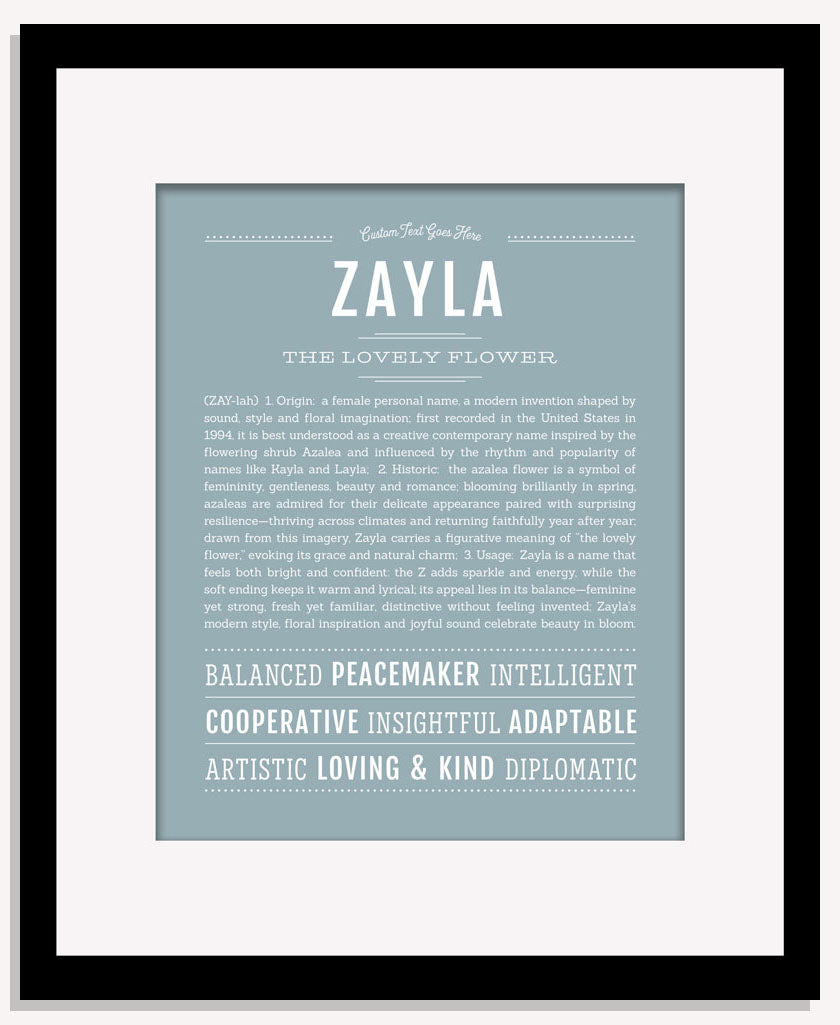Zayla | Name Art Print