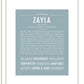 Zayla | Name Art Print