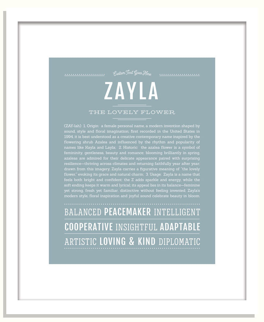 Zayla | Name Art Print