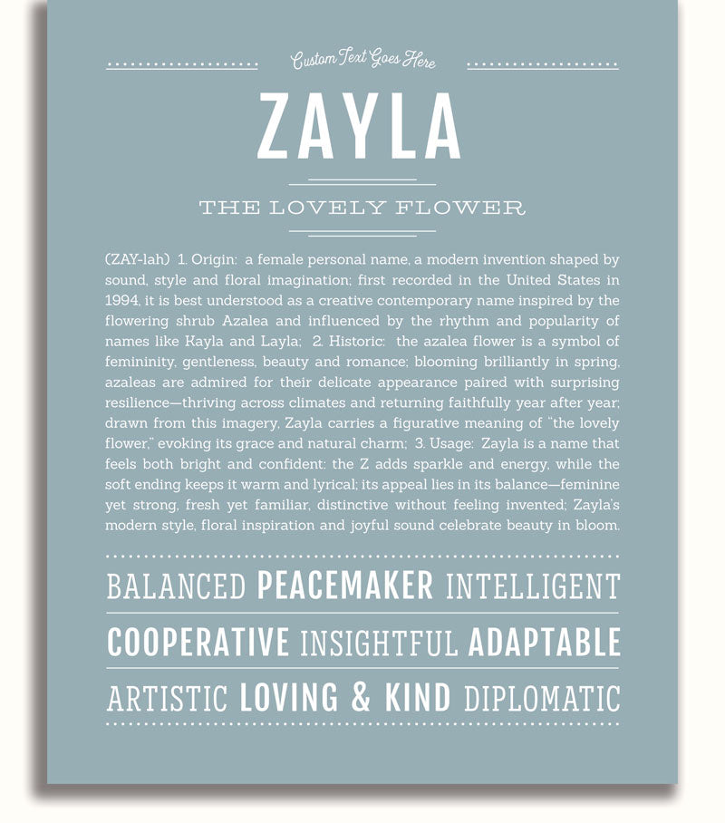 Frame Options | Powder Blue | White Frame, Matted