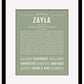 Zayla | Name Art Print