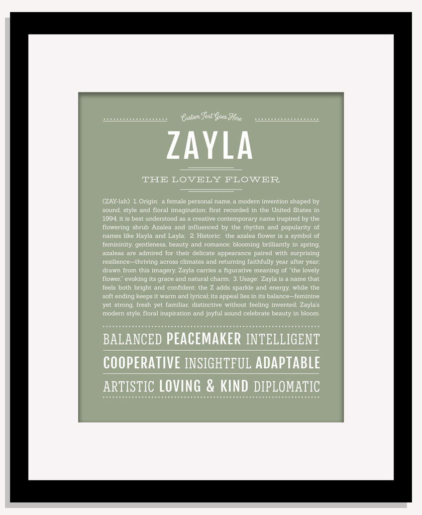 Zayla | Name Art Print