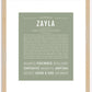 Zayla | Name Art Print