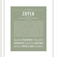 Zayla | Name Art Print