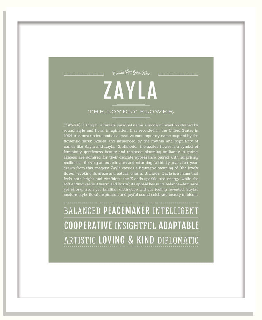 Zayla | Name Art Print