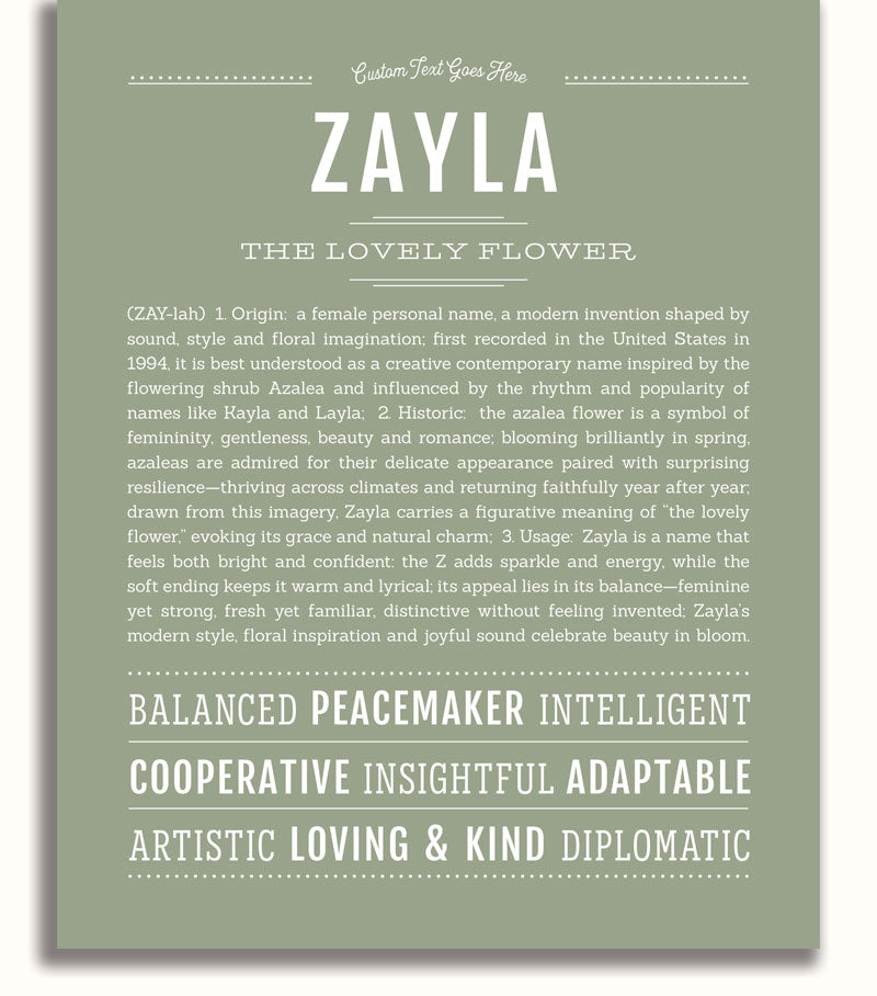 Frame Options | Sage | White Frame, Matted