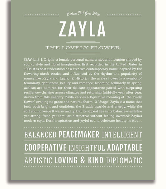 Frame Options | Sage | White Frame, Matted