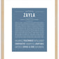 Zayla | Name Art Print