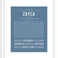 Zayla | Name Art Print