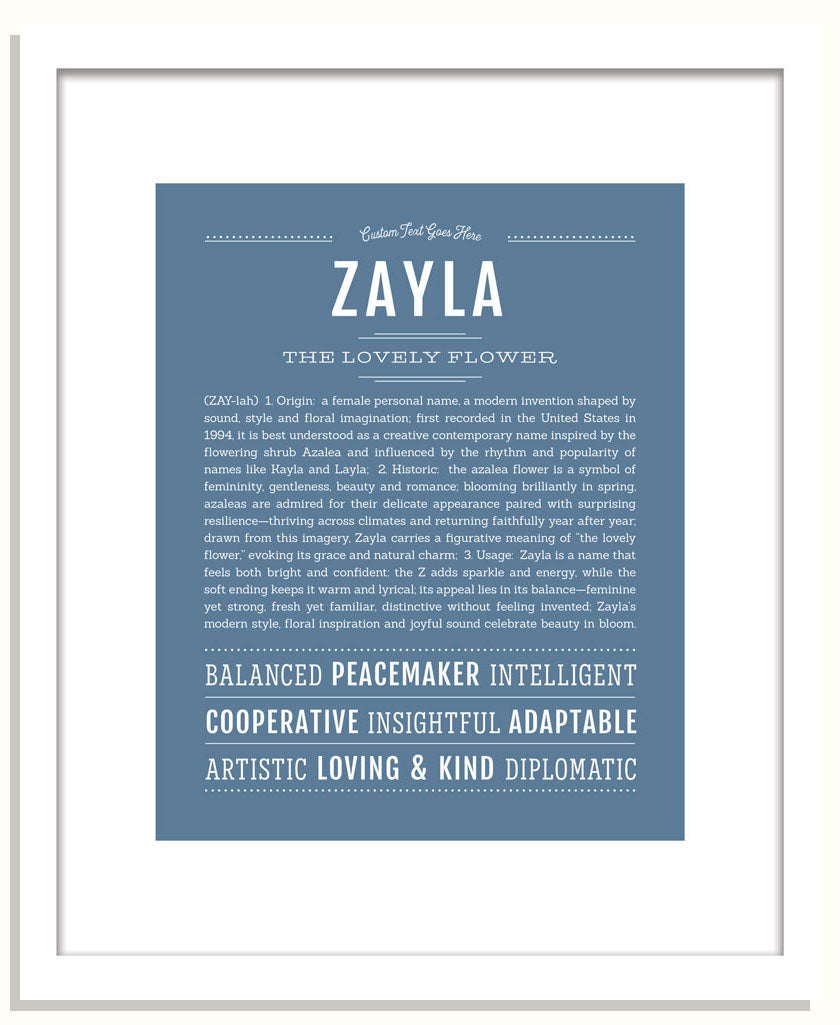 Zayla | Name Art Print