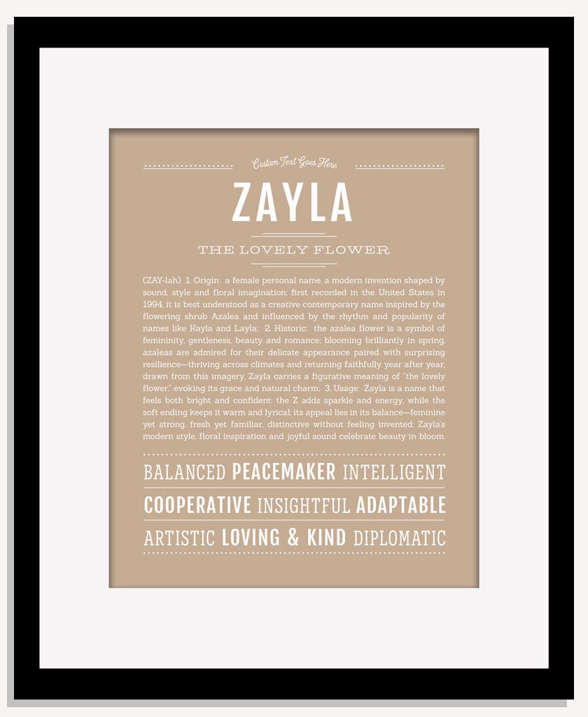 Zayla | Name Art Print