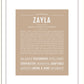 Zayla | Name Art Print