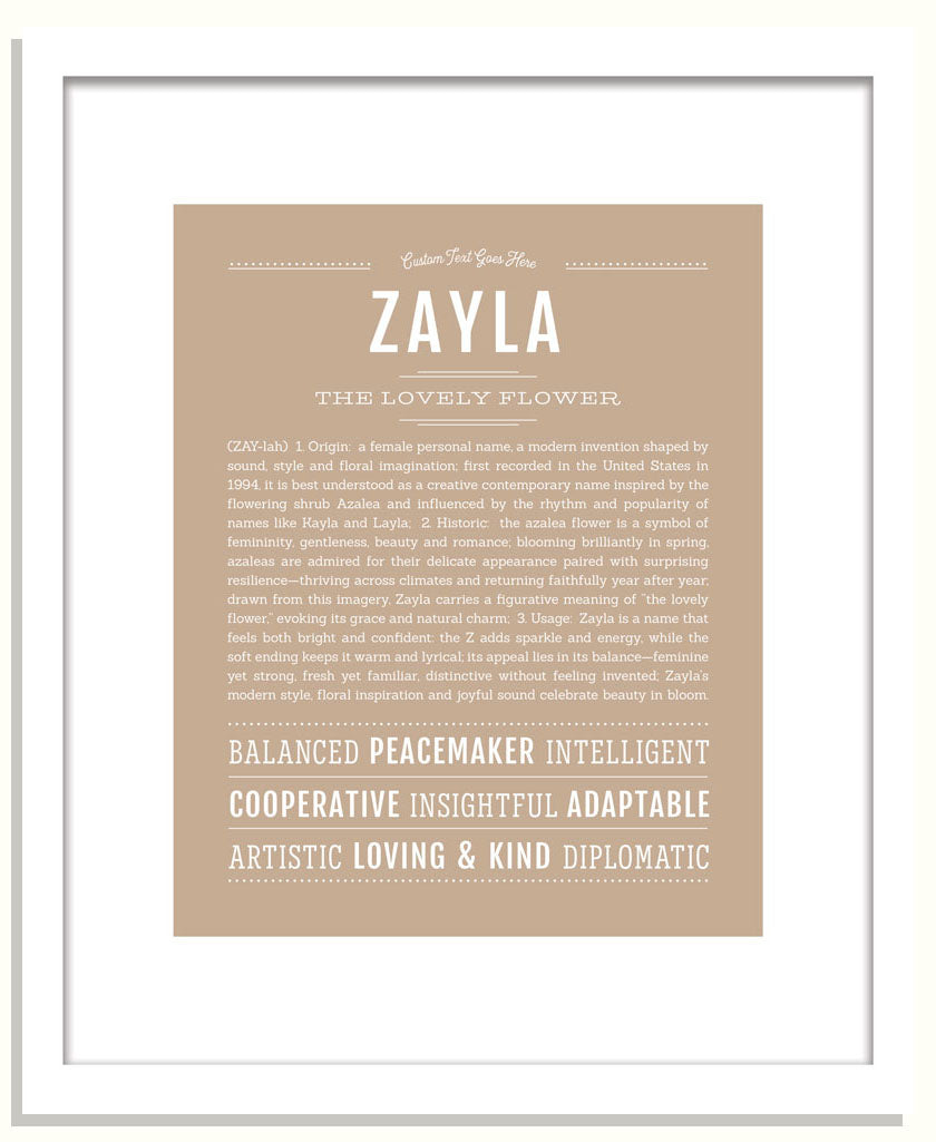 Zayla | Name Art Print