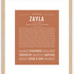 Zayla | Name Art Print