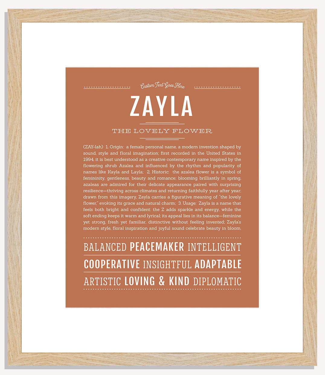 Zayla | Name Art Print
