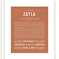 Zayla | Name Art Print
