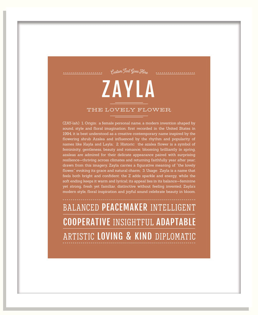 Zayla | Name Art Print