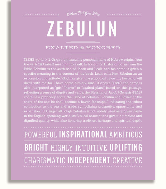 Frame Options | Lilac | No Frame