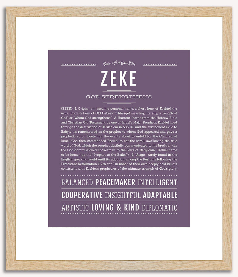 Zeke | Name Art Print