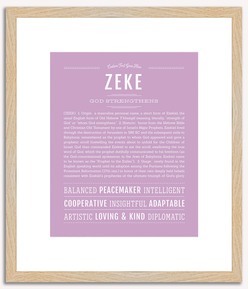 Zeke | Name Art Print