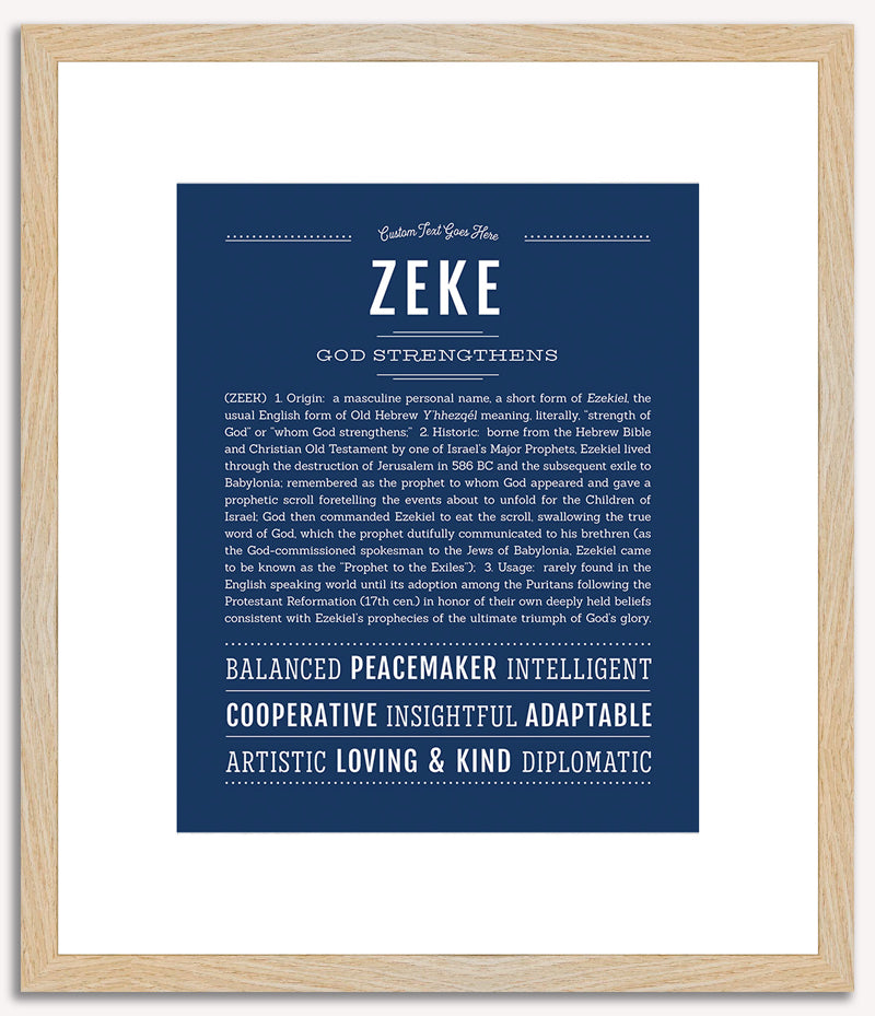 Zeke | Name Art Print