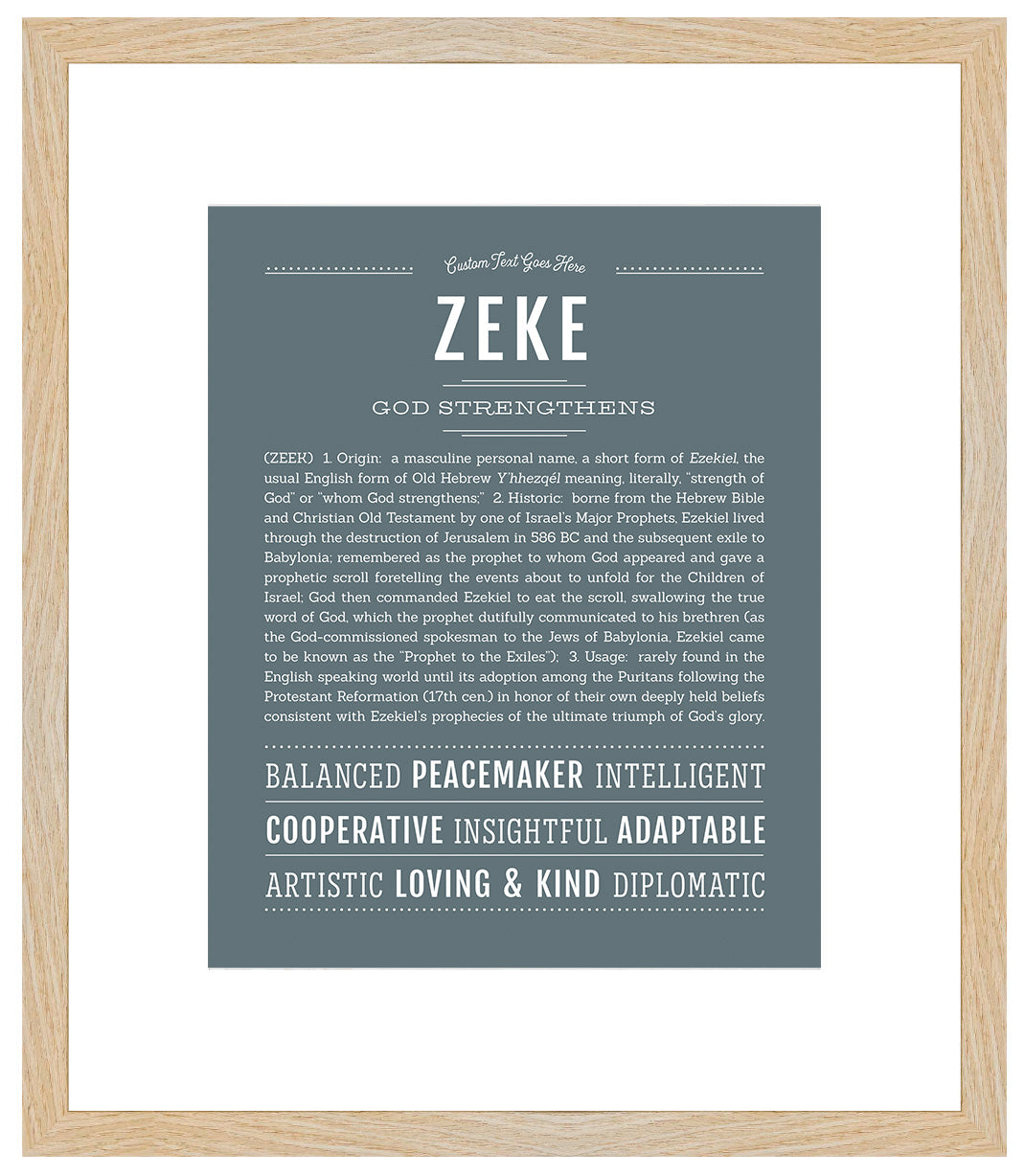 Zeke | Name Art Print