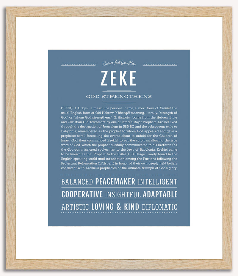 Zeke | Name Art Print