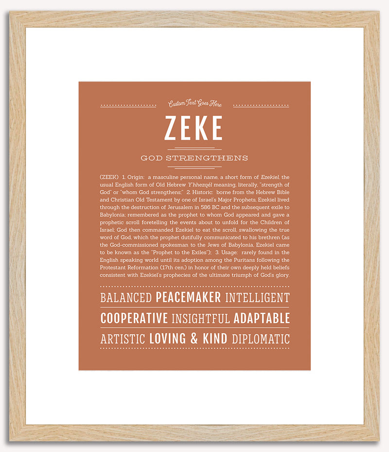 Zeke | Name Art Print