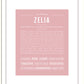Zelia | Name Art Print