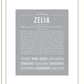 Zelia | Name Art Print