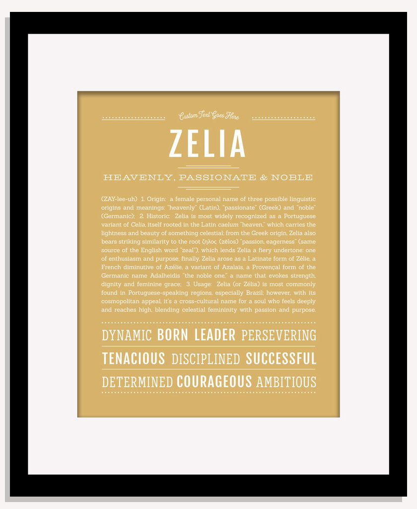 Zelia | Name Art Print