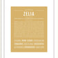 Zelia | Name Art Print