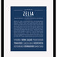 Zelia | Name Art Print